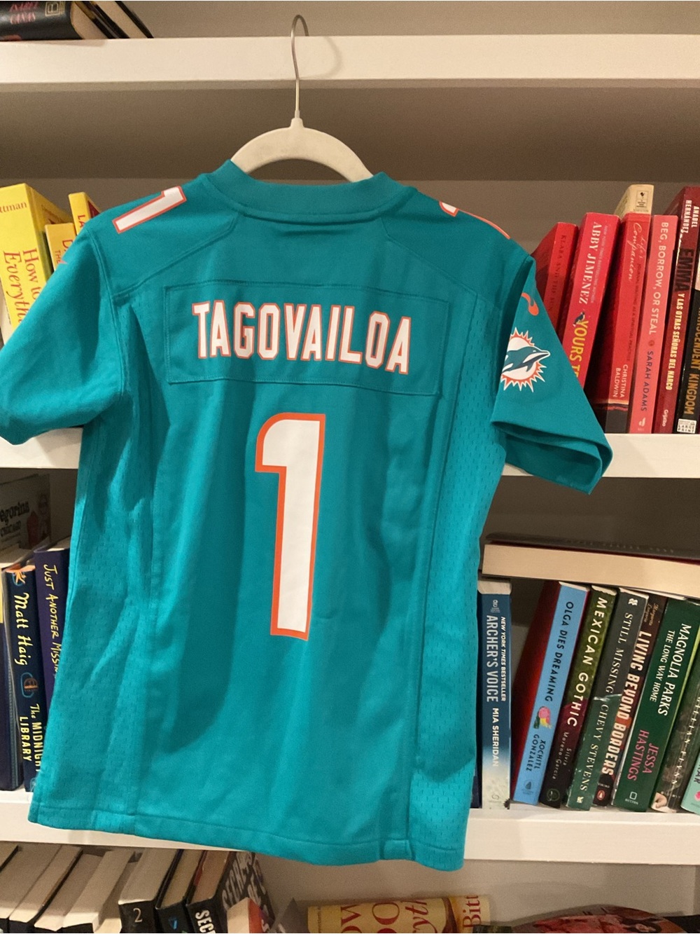 NFL Youth Miami Dolphins Teal Jersey - Tagovailoa #1